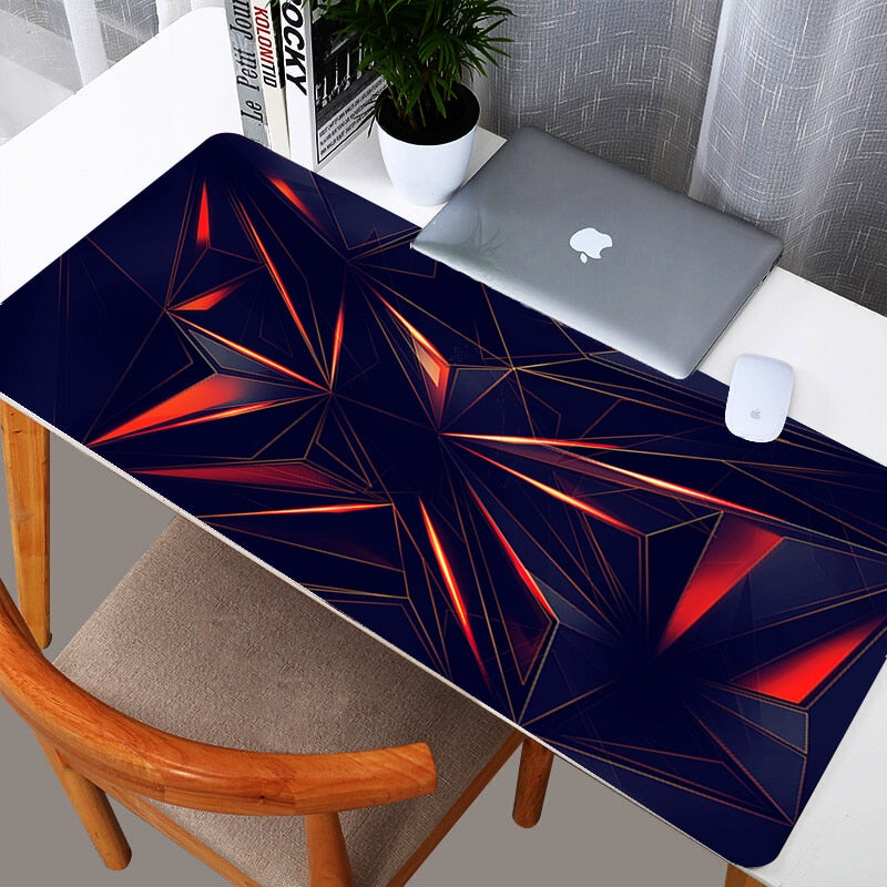 Geometric design customizable mouse mat